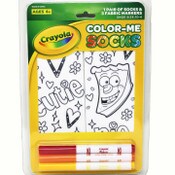 Wholesale - 1pk CRAYOLA COLOR-ME CUTIE PIE NS SOCKS SIZE 6-8, UPC: 193159177669